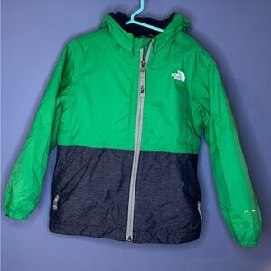 The North Face Green and Black Fleece-Lined Jacket